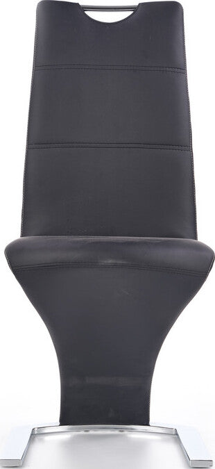 Kitchen Chair Vilnius | size: Width: 45cm, Height: 101cm, Depth: 63cm | color: Black | image: 4 | variant: 1002214