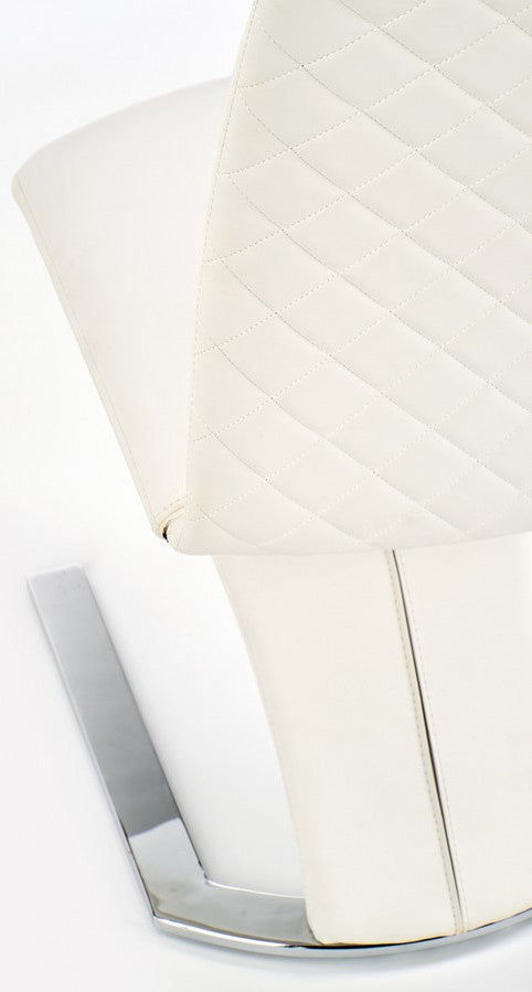 Kitchen Chair Vilnius | size: Width: 45cm, Height: 101cm, Depth: 63cm | color: White | image: 3 | variant: 1002213