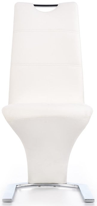 Kitchen Chair Vilnius | size: Width: 45cm, Height: 101cm, Depth: 63cm | color: White | image: 4 | variant: 1002213