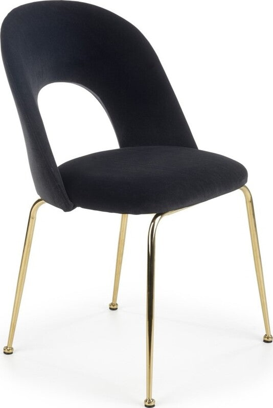 Kitchen Chair Warsaw | size: Width: 54cm, Height: 88cm, Depth: 59cm | color: Black | image: 1 | variant: 1002295