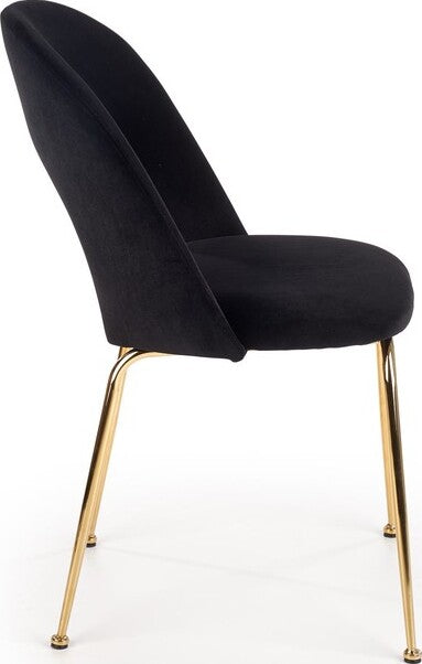 Kitchen Chair Warsaw | size: Width: 54cm, Height: 88cm, Depth: 59cm | color: Black | image: 3 | variant: 1002295
