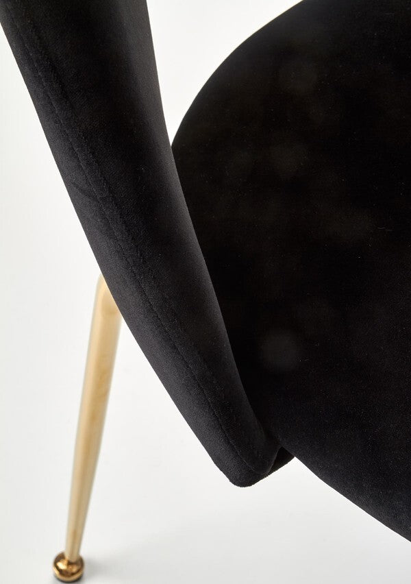 Kitchen Chair Warsaw | size: Width: 54cm, Height: 88cm, Depth: 59cm | color: Black | image: 5 | variant: 1002295