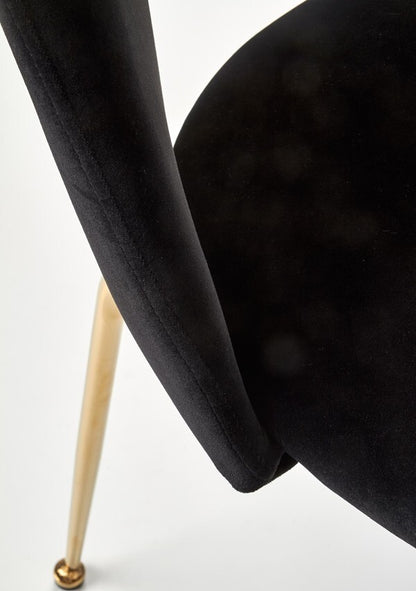 Kitchen Chair Warsaw | size: Width: 54cm, Height: 88cm, Depth: 59cm | color: Black | image: 5 | variant: 1002295