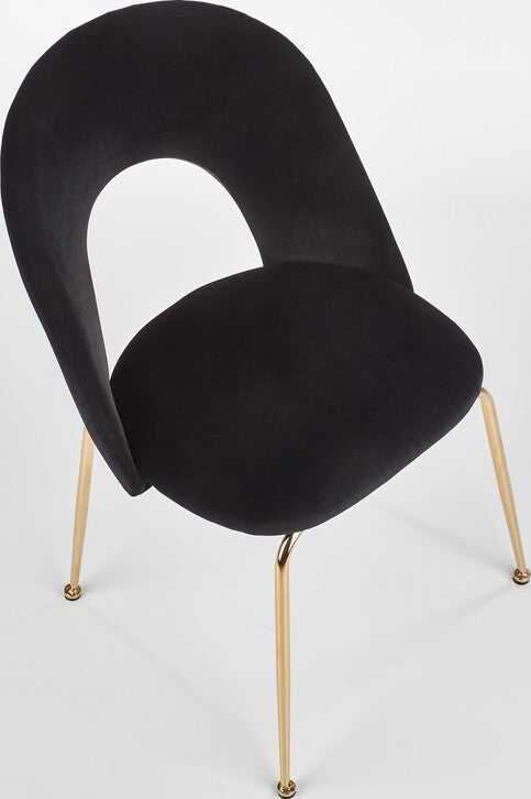Kitchen Chair Warsaw | size: Width: 54cm, Height: 88cm, Depth: 59cm | color: Black | image: 6 | variant: 1002295