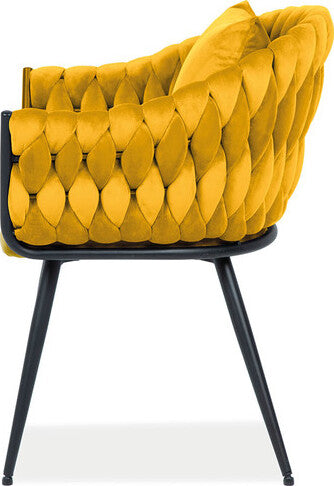 Kitchen Chair Washington D.C. | size: Width: 62cm, Height: 86cm, Depth: 47cm | color: Yellow | image: 2 | variant: 1003692