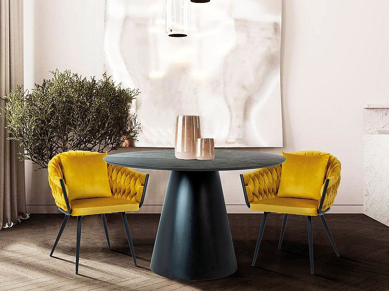 Kitchen Chair Washington D.C. | size: Width: 62cm, Height: 86cm, Depth: 47cm | color: Yellow | image: 3 | variant: 1003692