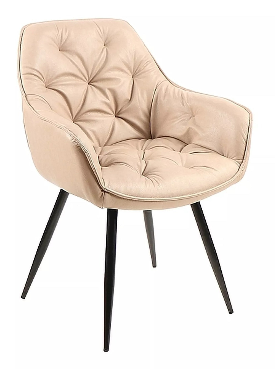 Kitchen Chair Washington | size: Width: 57cm, Height: 87cm, Depth: 43cm | color: Beige | image: 0 | variant: 1003917