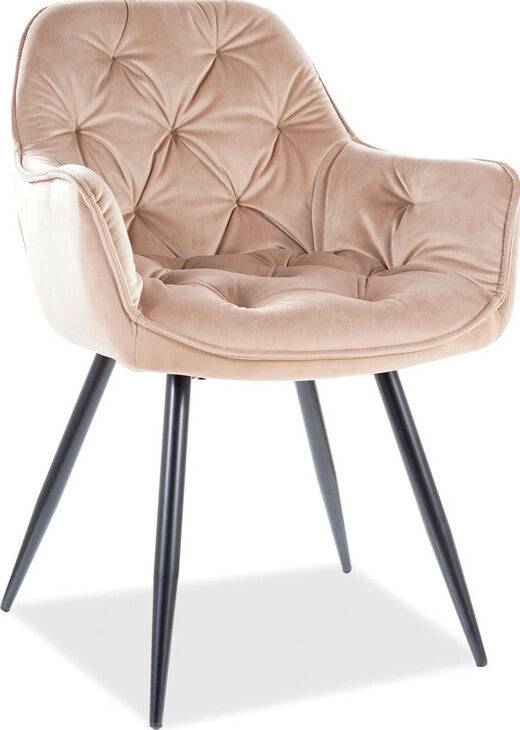 Kitchen Chair Washington | size: Width: 57cm, Height: 87cm, Depth: 43cm | color: Beige | image: 1 | variant: 1003570
