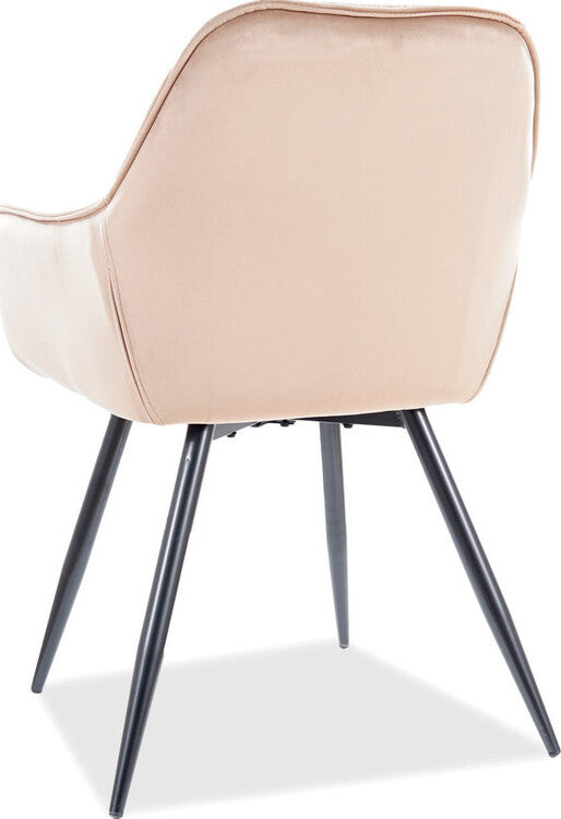 Kitchen Chair Washington | size: Width: 57cm, Height: 87cm, Depth: 43cm | color: Beige | image: 2 | variant: 1003570