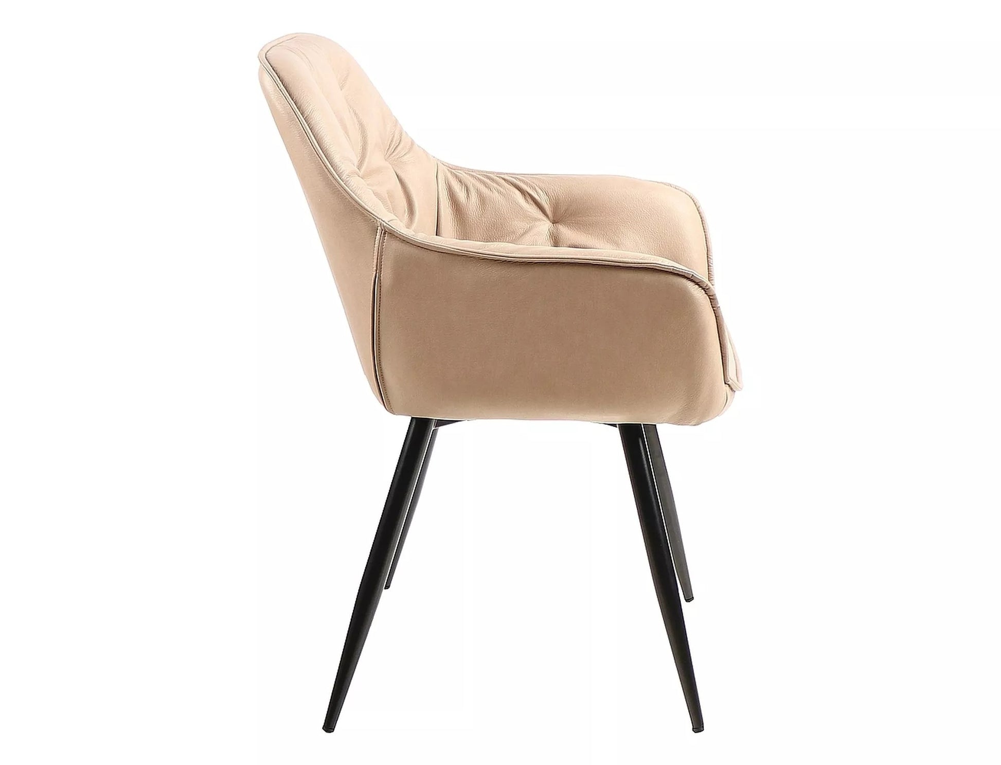 Kitchen Chair Washington | size: Width: 57cm, Height: 87cm, Depth: 43cm | color: Beige | image: 2 | variant: 1003917