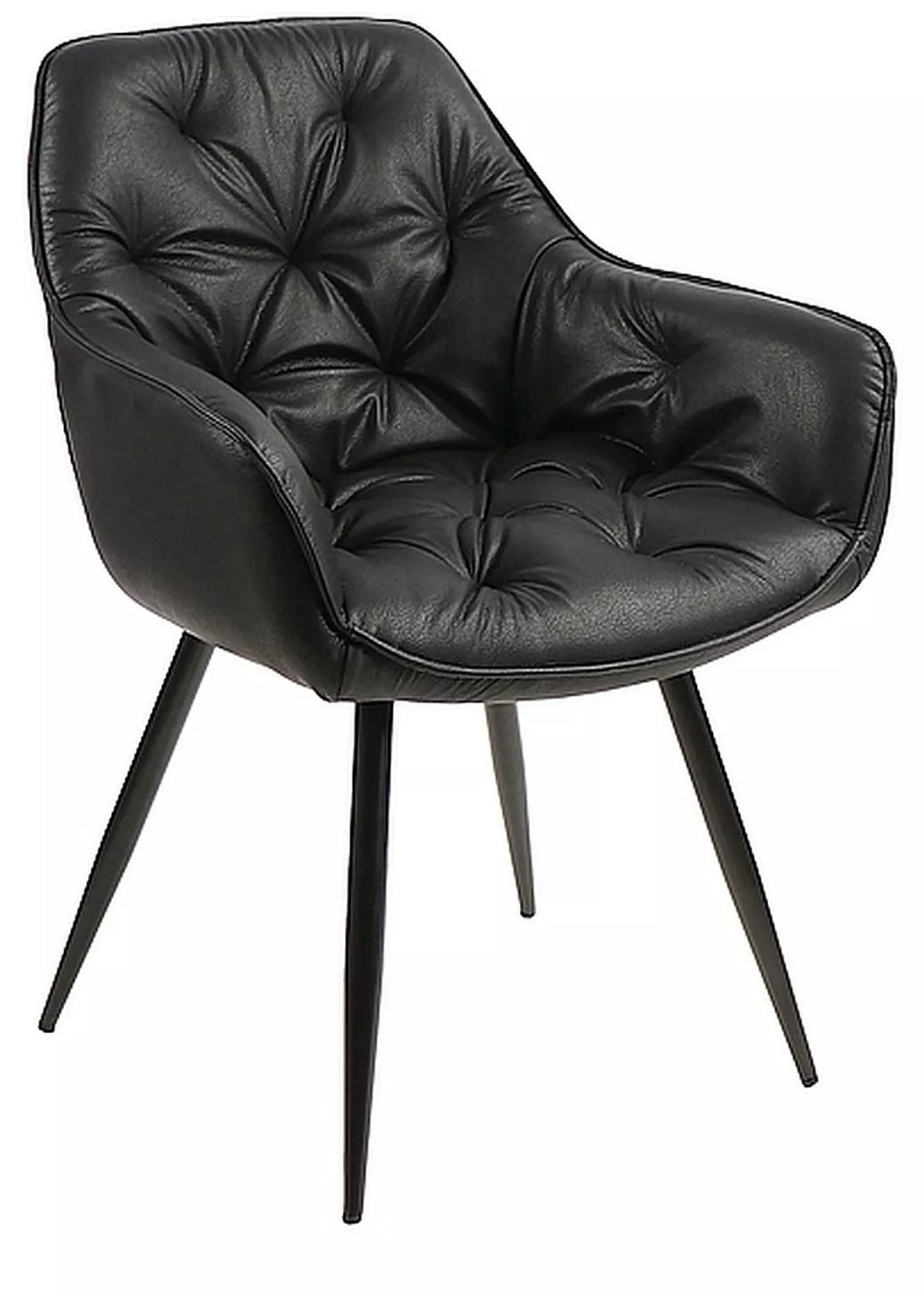 Kitchen Chair Washington | size: Width: 57cm, Height: 87cm, Depth: 43cm | color: Black | image: 0 | variant: 1003918