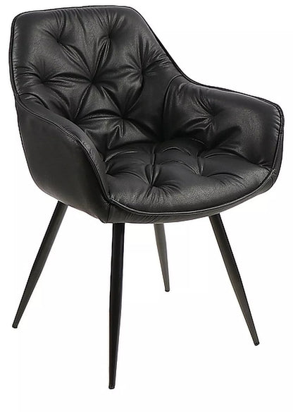 Kitchen Chair Washington | size: Width: 57cm, Height: 87cm, Depth: 43cm | color: Black | image: 0 | variant: 1003918