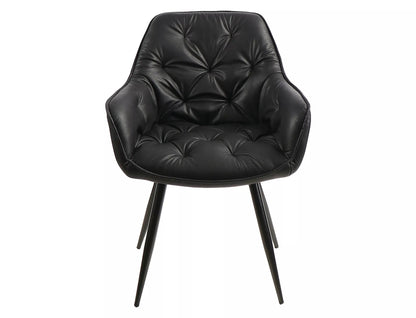Kitchen Chair Washington | size: Width: 57cm, Height: 87cm, Depth: 43cm | color: Black | image: 1 | variant: 1003918