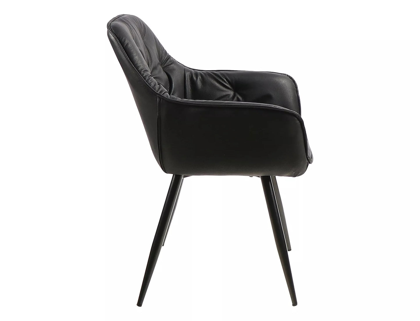 Kitchen Chair Washington | size: Width: 57cm, Height: 87cm, Depth: 43cm | color: Black | image: 2 | variant: 1003918