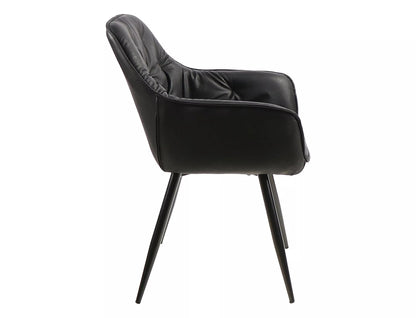Kitchen Chair Washington | size: Width: 57cm, Height: 87cm, Depth: 43cm | color: Black | image: 2 | variant: 1003918