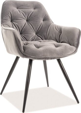Kitchen Chair Washington | size: Width: 57cm, Height: 87cm, Depth: 43cm | color: Gray | image: 1 | variant: 1003569