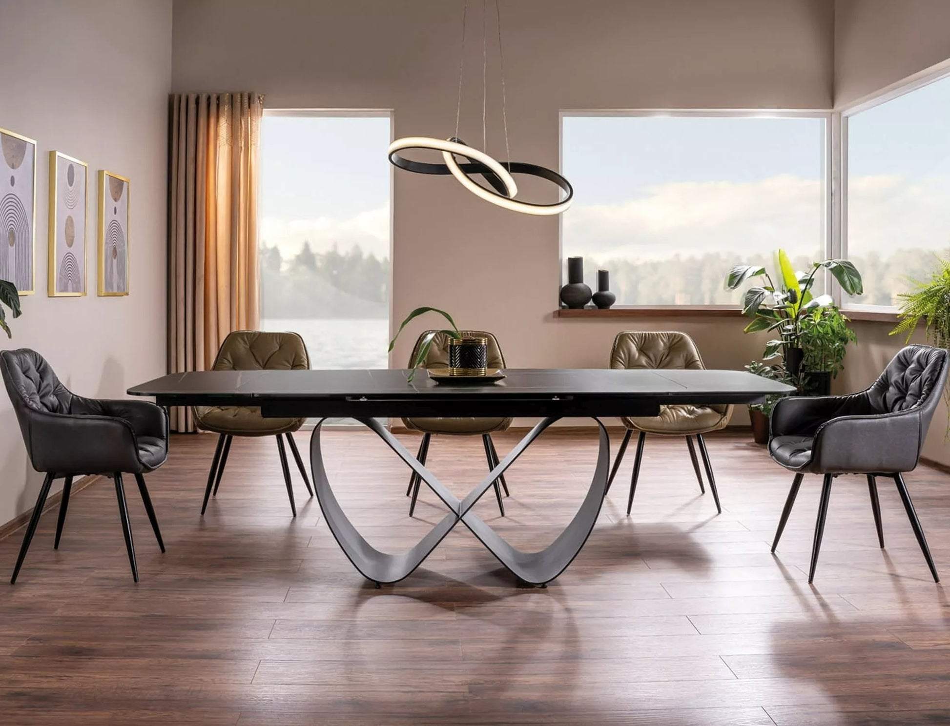 Kitchen Chair Washington | size: Width: 57cm, Height: 87cm, Depth: 43cm | color: Gray | image: 2 | variant: 1003920