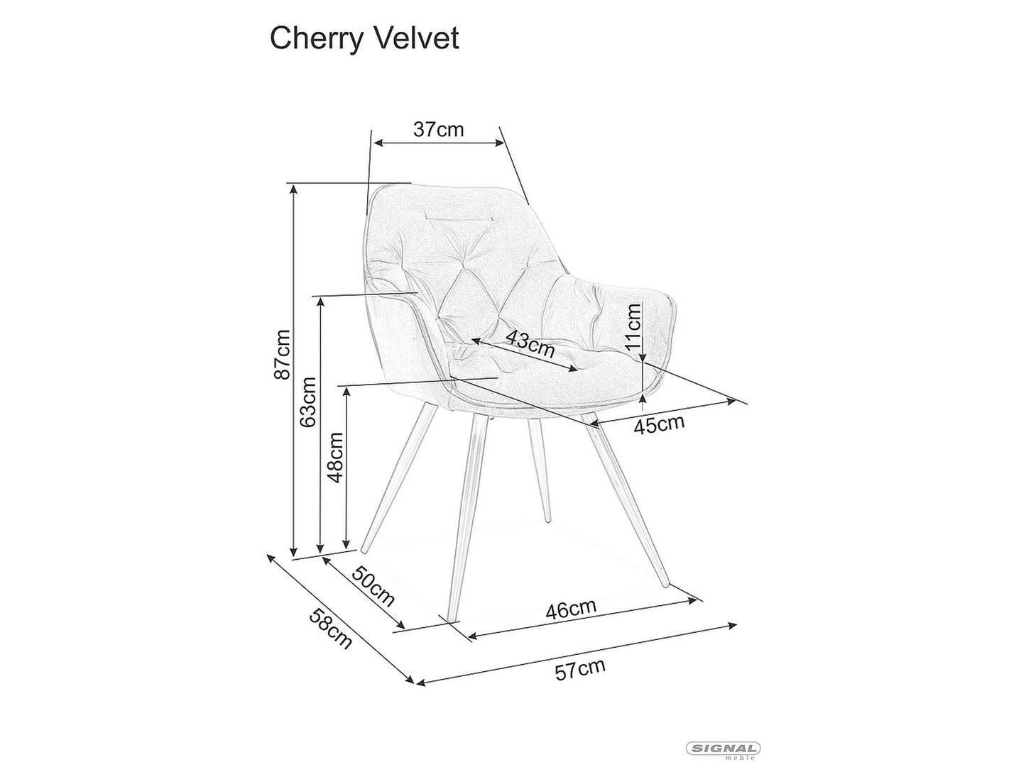 Kitchen Chair Washington | size: Width: 57cm, Height: 87cm, Depth: 43cm | color: Gray | image: 3 | variant: 1003920