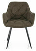 Kitchen Chair Washington | size: Width: 57cm, Height: 87cm, Depth: 43cm | color: Olive | image: 0 | variant: 1003924