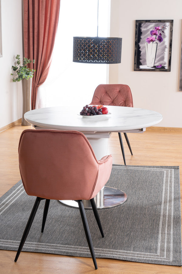 Kitchen Chair Washington | size: Width: 57cm, Height: 87cm, Depth: 43cm | color: Pink | image: 2 | variant: 1003567