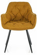Kitchen Chair Washington | size: Width: 57cm, Height: 87cm, Depth: 43cm | color: Yellow | image: 0 | variant: 1003922
