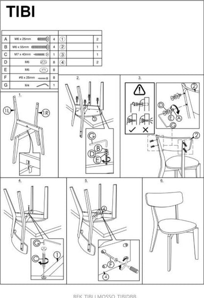Kitchen Chair West Agadir | size: Width: 50cm, Height: 77cm, Depth: 44cm | color: White | image: 3 | variant: 1007705
