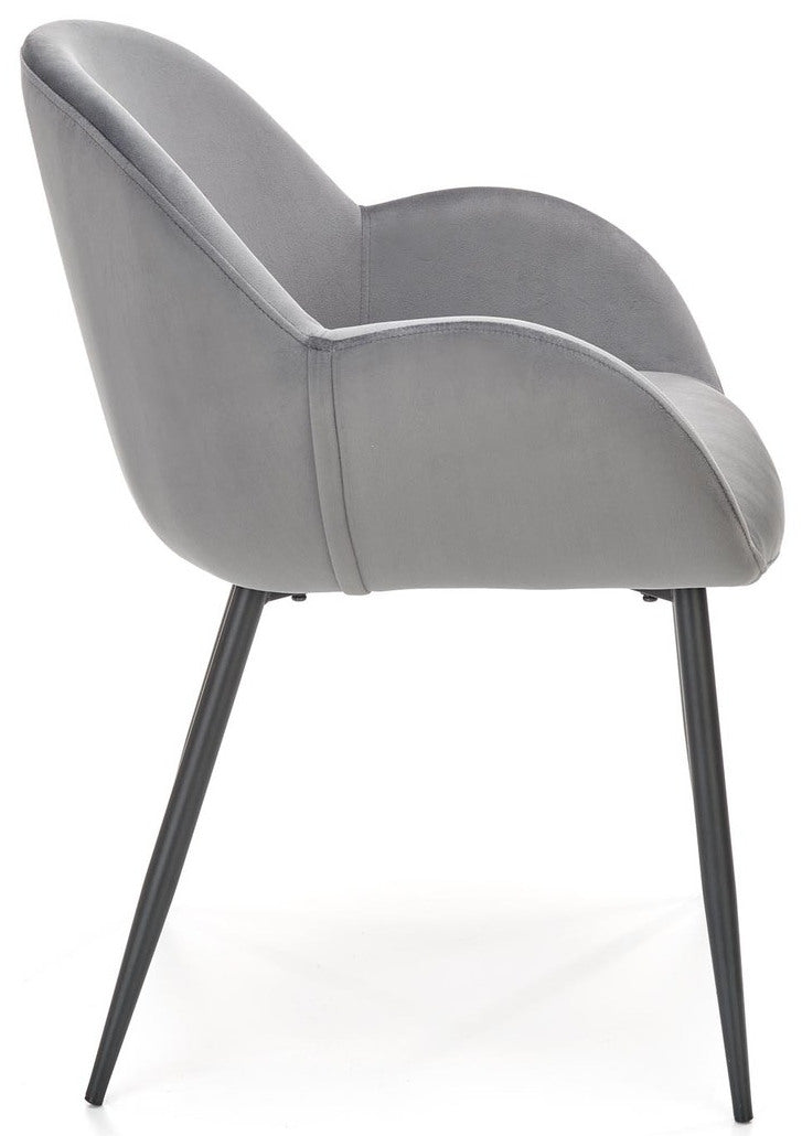 Kitchen Chair West Basel | size: Width: 59cm, Height: 79cm, Depth: 59cm | color: Gray | image: 3 | variant: 1007459