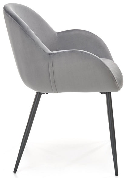 Kitchen Chair West Basel | size: Width: 59cm, Height: 79cm, Depth: 59cm | color: Gray | image: 3 | variant: 1007459