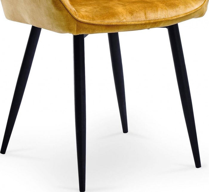 Kitchen Chair West Bedford | size: Width: 56cm, Height: 81cm, Depth: 65cm | color: Yellow | image: 3 | variant: 1007184