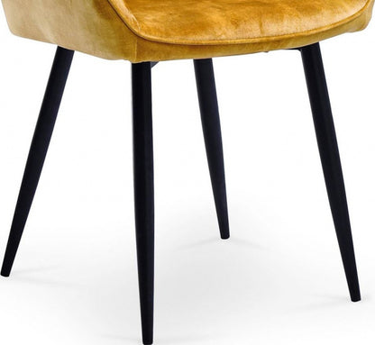 Kitchen Chair West Bedford | size: Width: 56cm, Height: 81cm, Depth: 65cm | color: Yellow | image: 3 | variant: 1007184