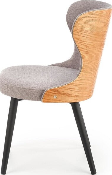 Kitchen Chair West Berwick | size: Width: 53cm, Height: 80cm, Depth: 56cm | color: Gray | image: 4 | variant: 1007111