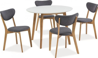Kitchen Chair West Fes | size: Width: 49cm, Height: 77cm, Depth: 41cm | color: Gray | image: 2 | variant: 1007707