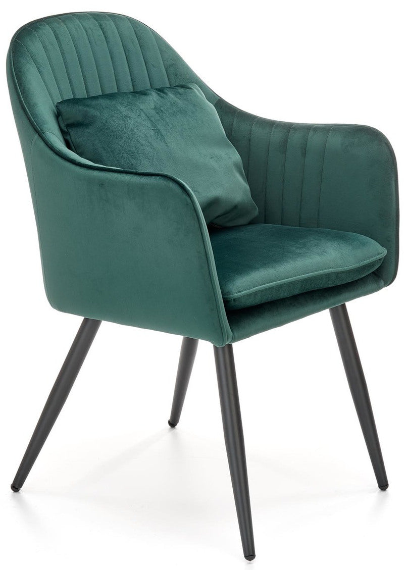 Kitchen Chair West Florence | size: Width: 58cm, Height: 84cm, Depth: 59cm | color: Green | image: 2 | variant: 1007445