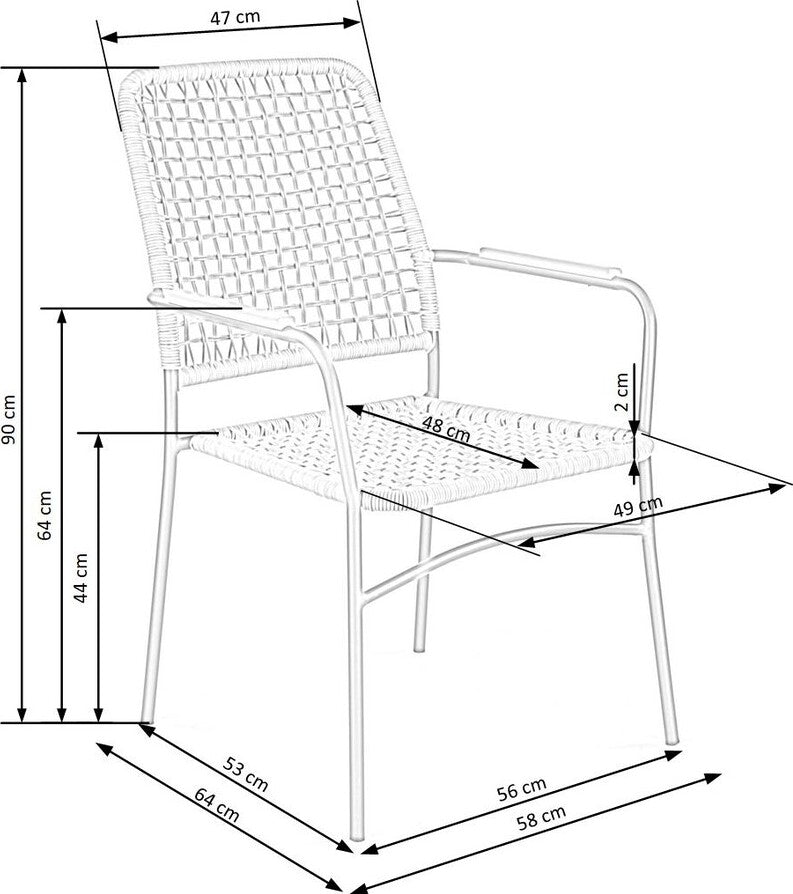 Kitchen Chair West Lerwick | size: Width: 59cm, Height: 90cm, Depth: 62cm | color: Beige | image: 8 | variant: 1007098