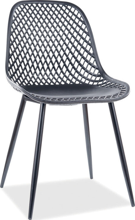 Kitchen Chair West Messina | size: Width: 46cm, Height: 75cm, Depth: 44cm | color: Black | image: 1 | variant: 1007799