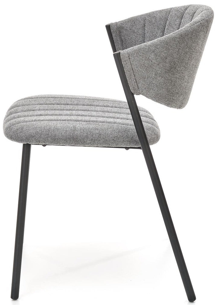 Kitchen Chair West Milan | size: Width: 50cm, Height: 78cm, Depth: 58cm | color: Gray | image: 3 | variant: 1007454