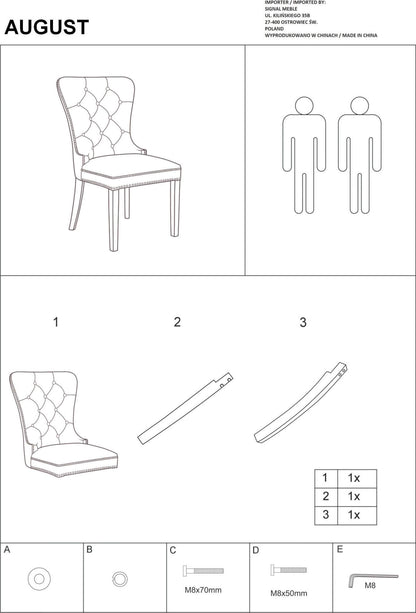 Kitchen Chair West Nantes | size: Width: 56cm, Height: 98cm, Depth: 46cm | color: Gray | image: 6 | variant: 1007718