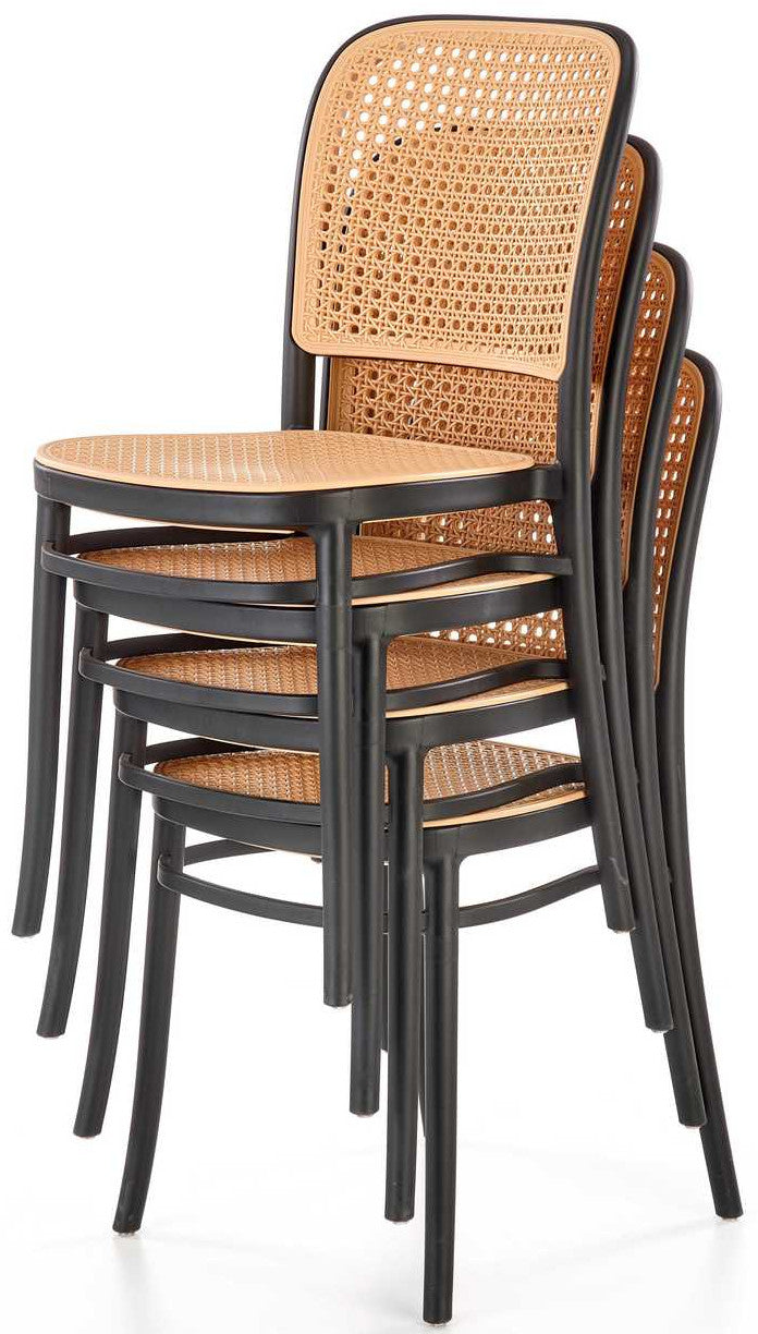 Kitchen Chair West Naples | size: Width: 41cm, Height: 86cm, Depth: 52cm | color: Black | image: 4 | variant: 1007449