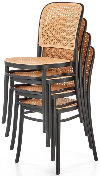 Kitchen Chair West Naples | size: Width: 41cm, Height: 86cm, Depth: 52cm | color: Black | image: 4 | variant: 1007449