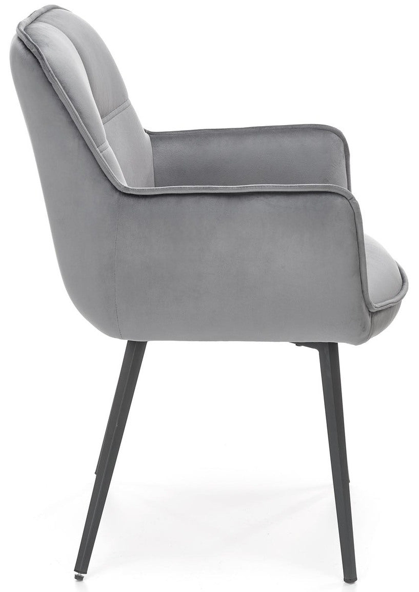 Kitchen Chair West Penarth | size: Width: 59cm, Height: 87cm, Depth: 64cm | color: Gray | image: 4 | variant: 1007444