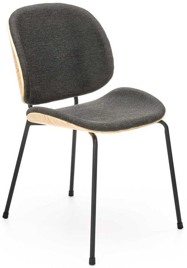 Kitchen Chair West Turin | size: Width: 47cm, Height: 81cm, Depth: 57cm | color: Brown/Black | image: 1 | variant: 1007453