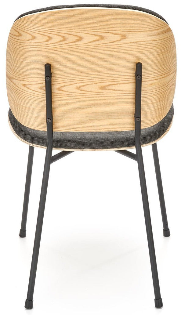 Kitchen Chair West Turin | size: Width: 47cm, Height: 81cm, Depth: 57cm | color: Brown/Black | image: 2 | variant: 1007453