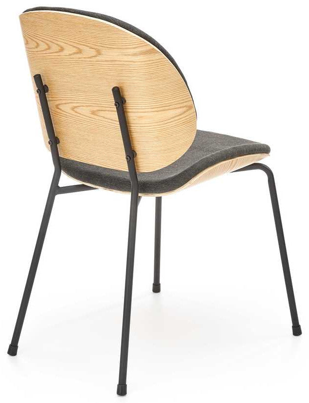 Kitchen Chair West Turin | size: Width: 47cm, Height: 81cm, Depth: 57cm | color: Brown/Black | image: 3 | variant: 1007453