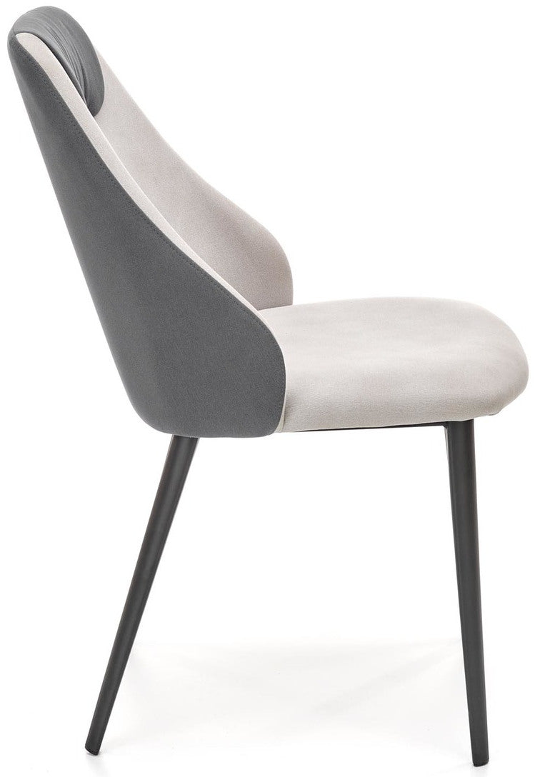 Kitchen Chair West Zurich | size: Width: 48cm, Height: 85cm, Depth: 62cm | color: Gray | image: 3 | variant: 1007455