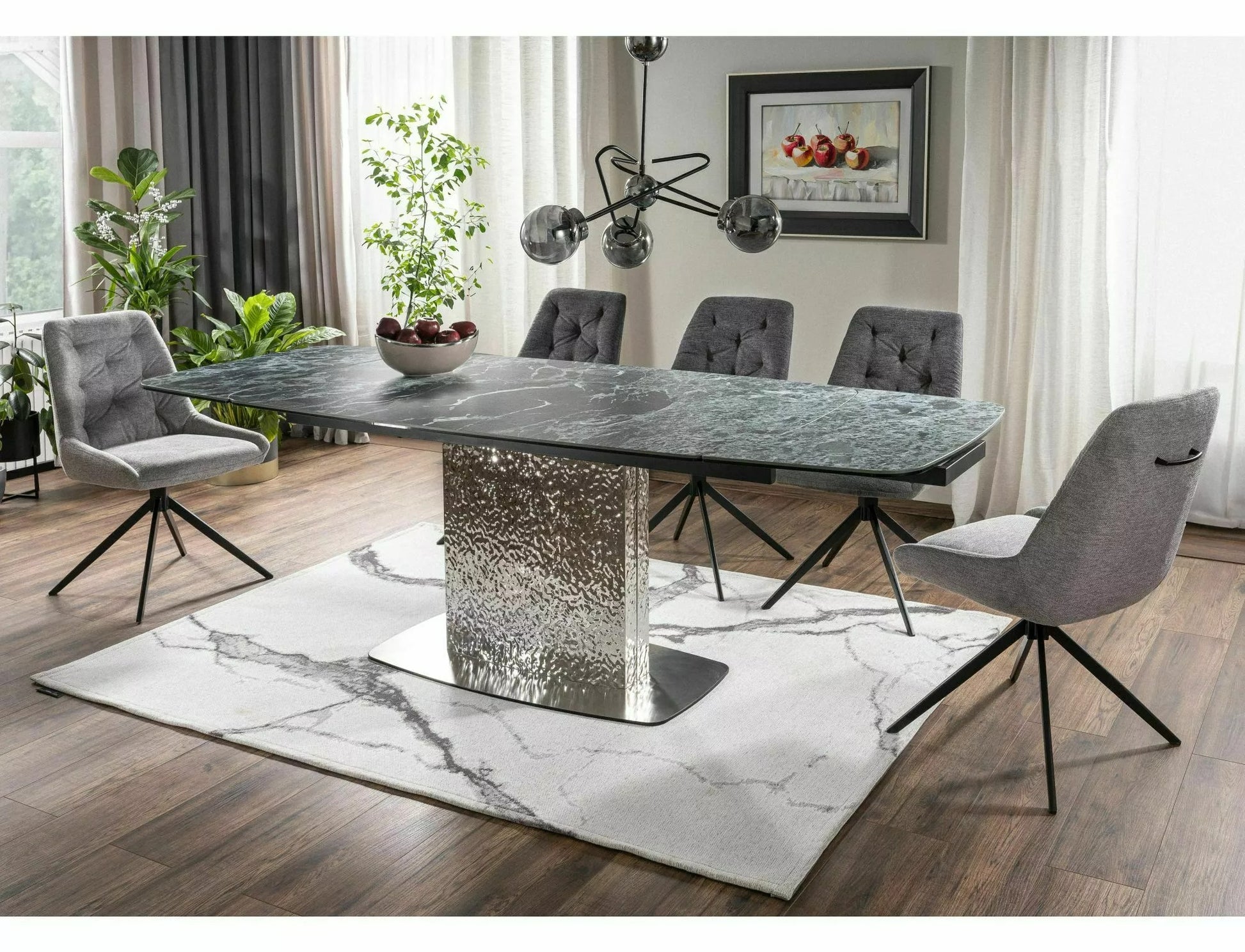Kitchen Chair Wroclaw | size: Width: 52cm, Height: 88cm, Depth: 45cm | color: Gray | image: 2 | variant: 1003973