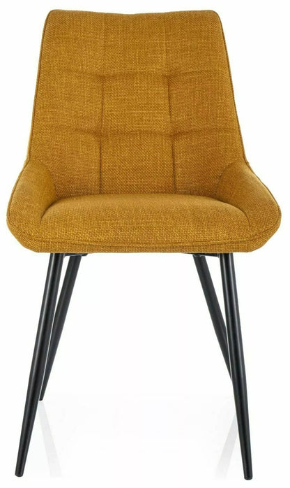 Kitchen Chair Xalapa | size: Width: 50cm, Height: 88cm, Depth: 42cm | color: Yellow | image: 0 | variant: 1003827