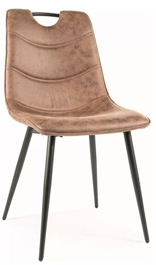 Kitchen Chair Yamoussoukro | size: Width: 46cm, Height: 91cm, Depth: 41cm | color: Brown | image: 0 | variant: 1003987