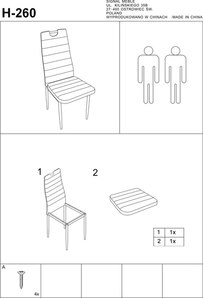 Kitchen Chair Yokohama | size: Width: 40cm, Height: 96cm, Depth: 38cm | color: Black | image: 2 | variant: 1003613