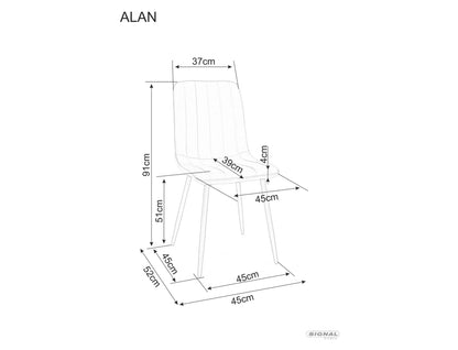 Kitchen Chair Zadar | size: Width: 45cm, Height: 91cm, Depth: 39cm | color: Beige | image: 1 | variant: 1003997