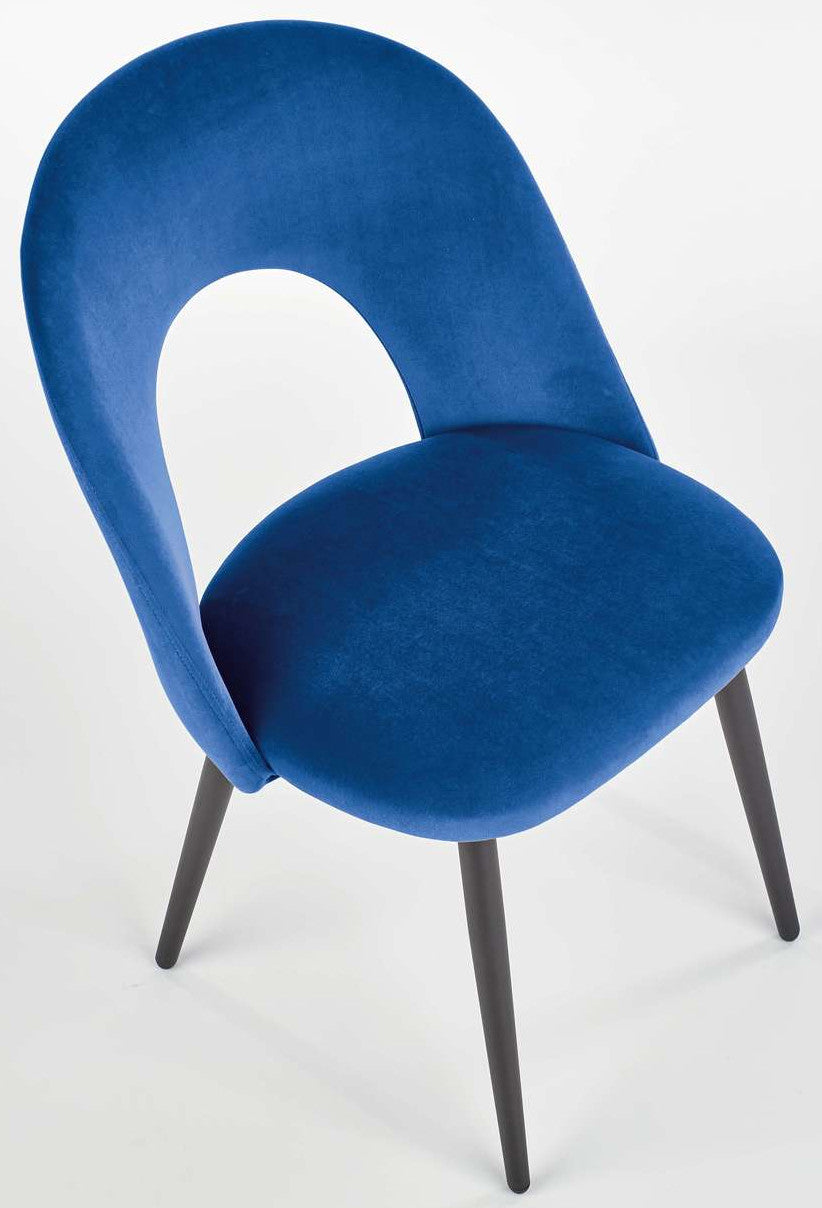 Kitchen Chair Zagreb | size: Width: 54cm, Height: 84cm, Depth: 57cm | color: Blue | image: 2 | variant: 1002293